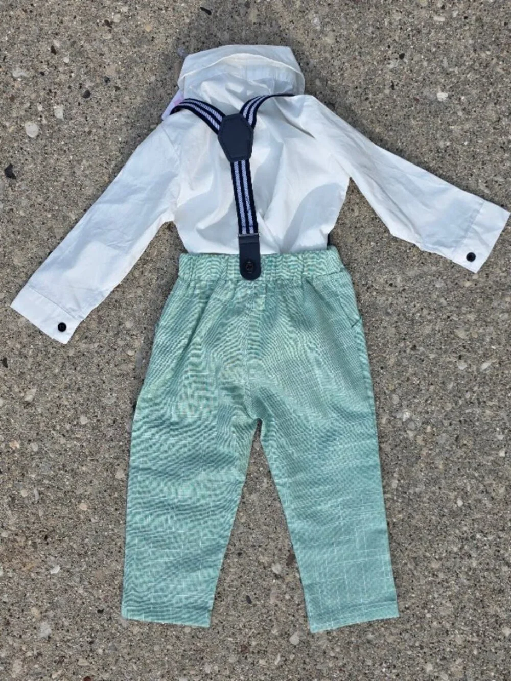 NWT IDOPIP Boys Size 5 Sage Green Formal Wedding Ring Bearer Outfit